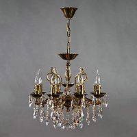 подвесная люстра ambiente leon 2128/8 pb tear drop бронза в Нижнекамске