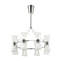 подвесная светодиодная люстра odeon light grana 4013/81l хром в Нижнекамске