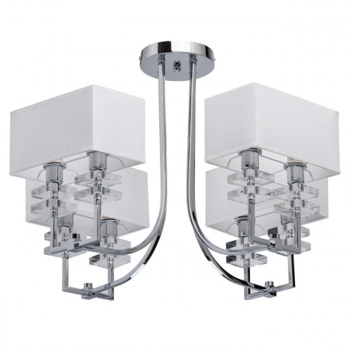 потолочная люстра mw-light прато 1 101010708 белая в Нижнекамске
