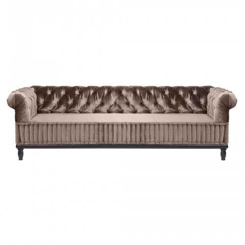 диван club sofa прямой коричневый в Нижнекамске
