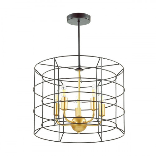 подвесная люстра lumion rupert 4410/5 черная в Нижнекамске