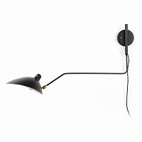 настенный светильник sconce mouille 1 лампа 1 черный в Нижнекамске
