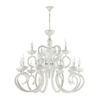 подвесная люстра odeon light zefiro 3932/15 белая в Нижнекамске