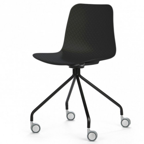 стул glide на колесиках черный в Нижнекамске