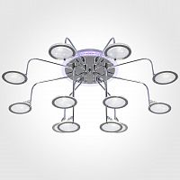 потолочная люстра eurosvet spider 80109/12 хром/синий+фиолетовый в Нижнекамске