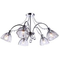 потолочная люстра arte lamp silenzio a9559pl-5cc хром в Нижнекамске