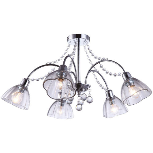 потолочная люстра arte lamp silenzio a9559pl-5cc хром в Нижнекамске