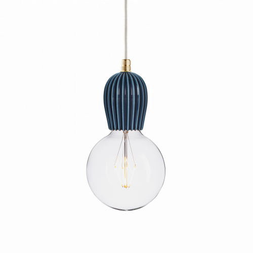 подвесной светильник keramik rib indigo brass в Нижнекамске
