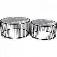столик кофейный wire черный 70x70x34 в Нижнекамске