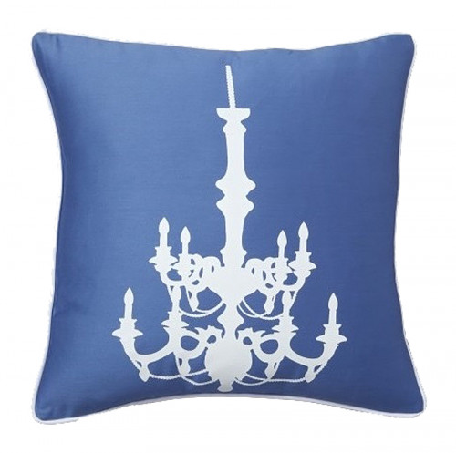 подушка с рисунком канделябра chandelier diamond-blue в Нижнекамске
