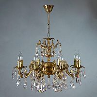 подвесная люстра ambiente granada 2118/8 ab tear drop бронза в Нижнекамске
