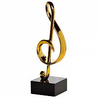 статуэтка скрипичный ключ золотая 17х10х33 в Нижнекамске