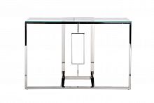 консоль серебряная с прозрачным стеклом 120x40x78 см в Нижнекамске