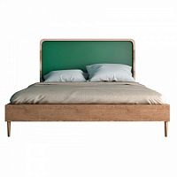 кровать деревянная двуспальная 180х200 зеленая ellipse в Нижнекамске