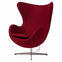 кресло egg chair бордовое в Нижнекамске