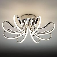 потолочный светодиодный светильник eurosvet lilium 90079/8 хром в Нижнекамске