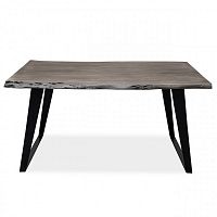 большой обеденный стол дживан platinum black из массива дерева 150x90 в Нижнекамске