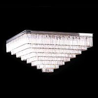 потолочная люстра newport 31133/pl nickel матовый никель, белая в Нижнекамске