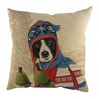 подушка с картинкой ski dogs border collie в Нижнекамске