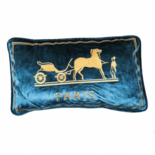 декоративная подушка old paris синий в Нижнекамске