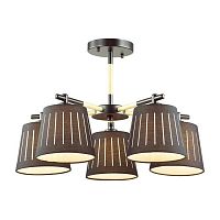 потолочная люстра odeon light nicola 4110/5 черная в Нижнекамске