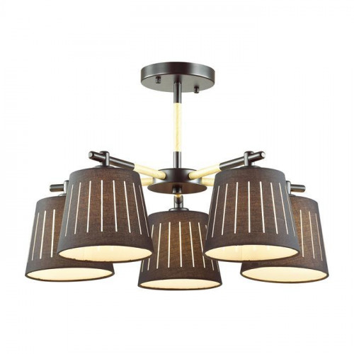 потолочная люстра odeon light nicola 4110/5 черная в Нижнекамске