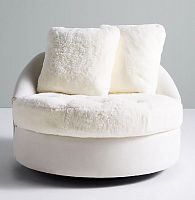 диван wool barwick swivel круглый белый в Нижнекамске