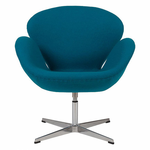 кресло swan chair темно-голубое в Нижнекамске