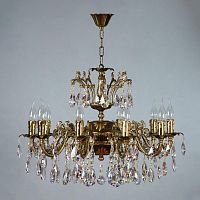 подвесная люстра ambiente granada 2118/10 pb tear drop бронза в Нижнекамске