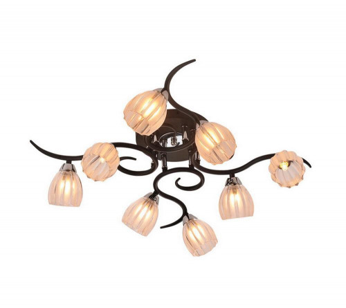 потолочная люстра idlamp raymond 213/8pf-blackchrome в Нижнекамске