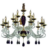 подвесная люстра divinare simona 5125/12 lm-15 фиолетовая в Нижнекамске