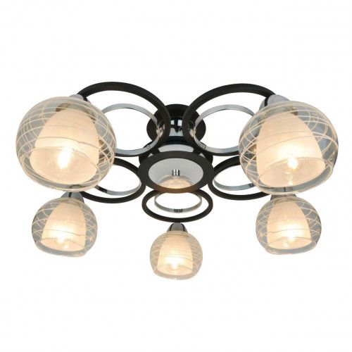 потолочная люстра arte lamp ginevra a1604pl-5bk в Нижнекамске