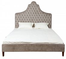 кровать двуспальная 180х200 бежевая из велюра guli в Нижнекамске