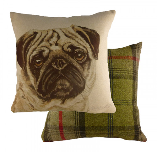 подушка с принтом waggydogs pug в Нижнекамске