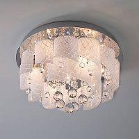 потолочная люстра eurosvet cascade 80117/8 хром/белый в Нижнекамске