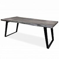 большой обеденный стол дживан platinum black из массива дерева 200x100 в Нижнекамске