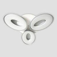 потолочная светодиодная люстра ambrella light orbital granule fg1020/3 wh 72w+36w d780 в Нижнекамске