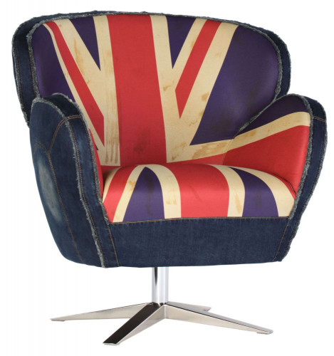 кресло aizek uk flag красное-синее в Нижнекамске