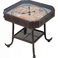 столик приставной antique clock черный в Нижнекамске