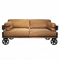 диван loft двухместный прямой коричневый в Нижнекамске