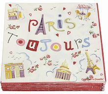 салфетки бумажные пари тужур ( шт) comptoir de famille в Нижнекамске