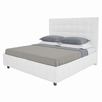 кровать подростковая с мягкой спинкой 140х200 молочная royal black в Нижнекамске