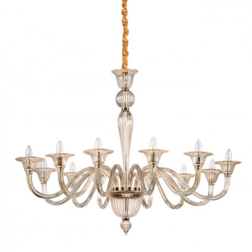 подвесная люстра ideal lux brigitta sp12 ambra в Нижнекамске