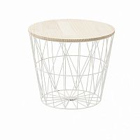 стол-корзина flora l белого цвета в Нижнекамске