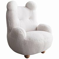 кресло papa bear мех белое в Нижнекамске