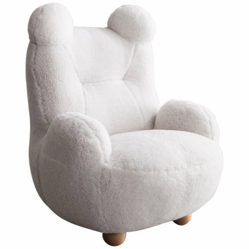кресло papa bear мех белое в Нижнекамске