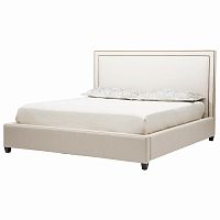 кровать двуспальная 160х200 бежевая dakota+ в Нижнекамске