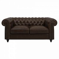 диван chester classic двухместный прямой темно-коричневый в Нижнекамске