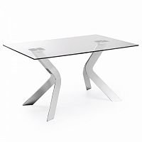 стол virginiaик 150x90 хром clear c100c07 от la forma (ex julia grup) в Нижнекамске