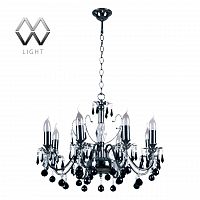 подвесная люстра mw-light барселона 313010208 черная в Нижнекамске